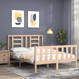 Cadre de lit sans matelas 140x190 cm bois de pin massif