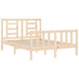 Cadre de lit sans matelas 140x190 cm bois de pin massif