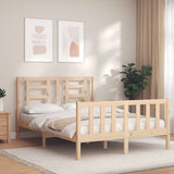 Cadre de lit sans matelas 140x190 cm bois de pin massif