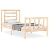 Cadre de lit sans matelas 90x200 cm bois de pin massif