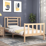 Cadre de lit sans matelas 90x200 cm bois de pin massif