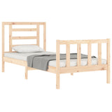 Cadre de lit sans matelas 90x200 cm bois de pin massif