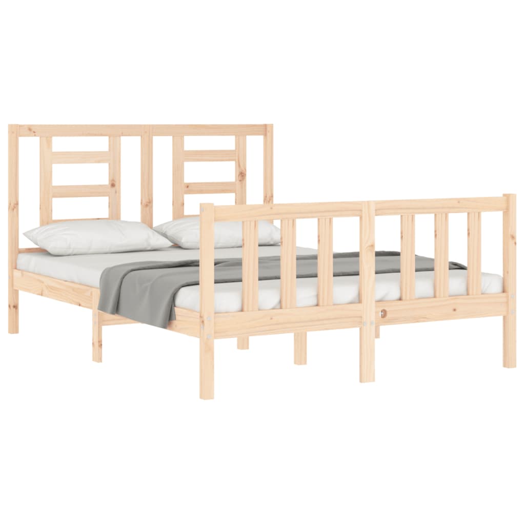 Cadre de lit sans matelas 120x200 cm bois de pin massif