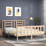 Bed frame without mattress 160x200 cm solid pine wood