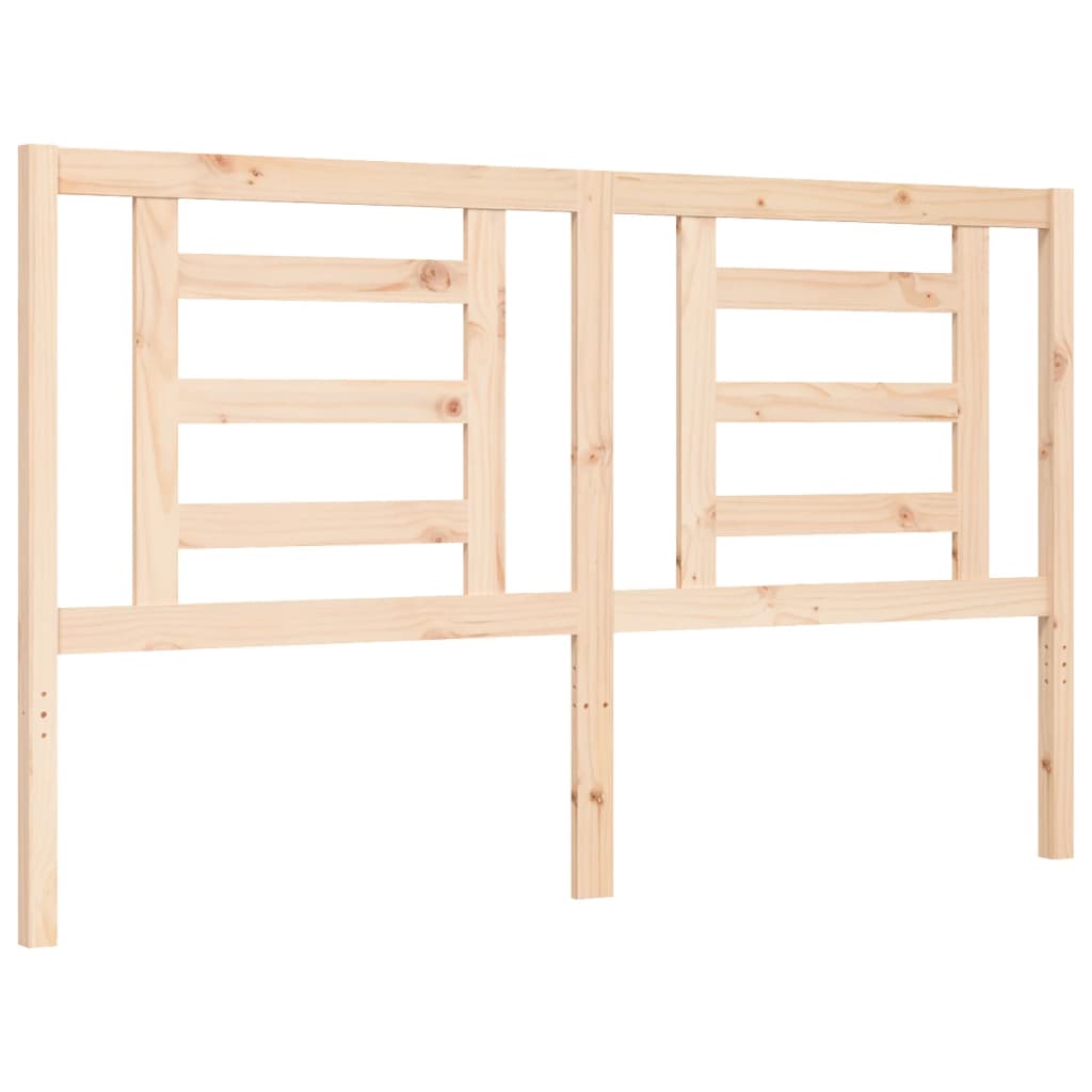 Bed frame without mattress 160x200 cm solid pine wood