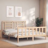 Bed frame without mattress 160x200 cm solid pine wood