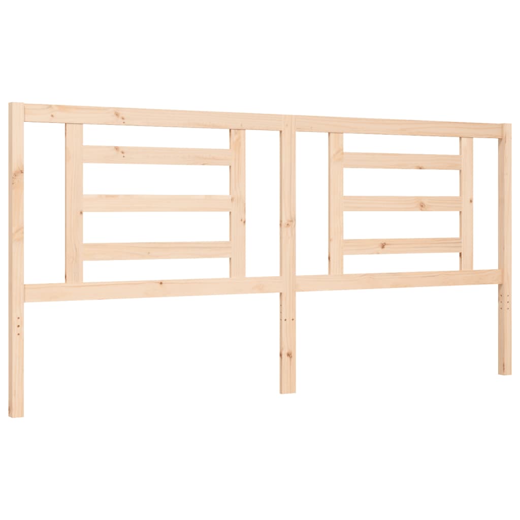 Bed frame without mattress 200x200 cm solid pine wood