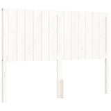 Cadre de lit sans matelas blanc bois de pin massif