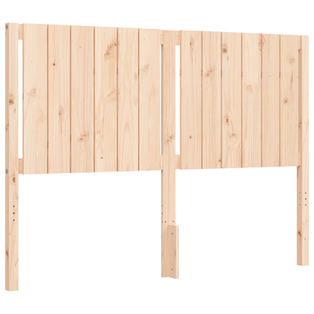 Cadre de lit sans matelas 140x190 cm bois de pin massif