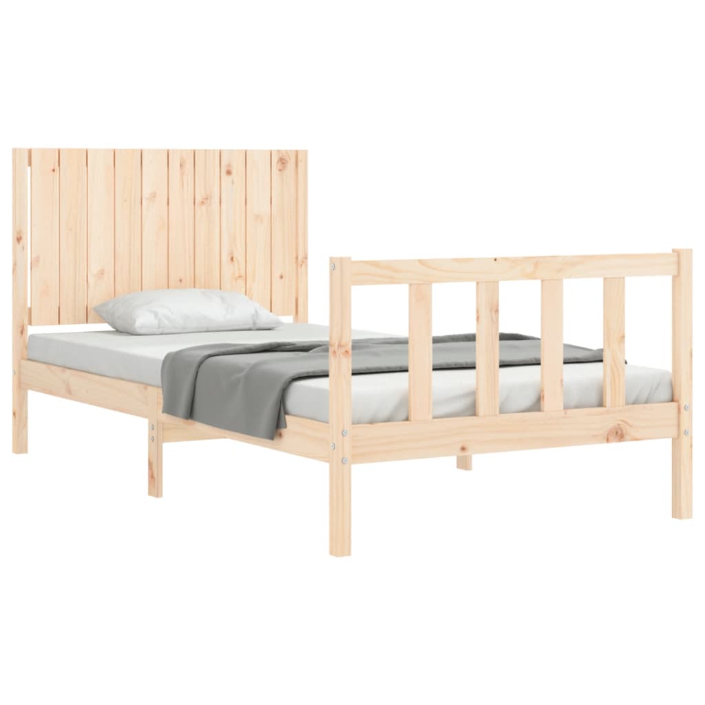 Cadre de lit sans matelas 100x200 cm bois massif de pin