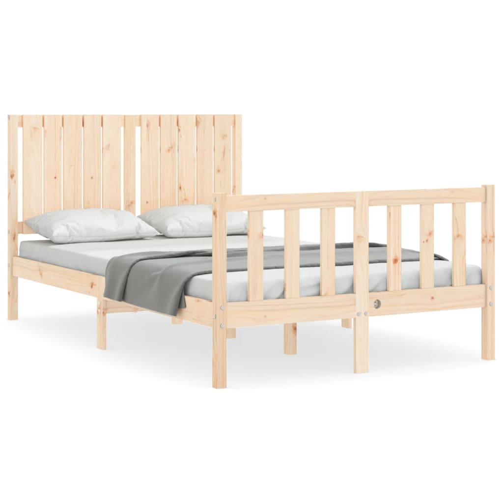 Cadre de lit sans matelas 120x200 cm bois de pin massif