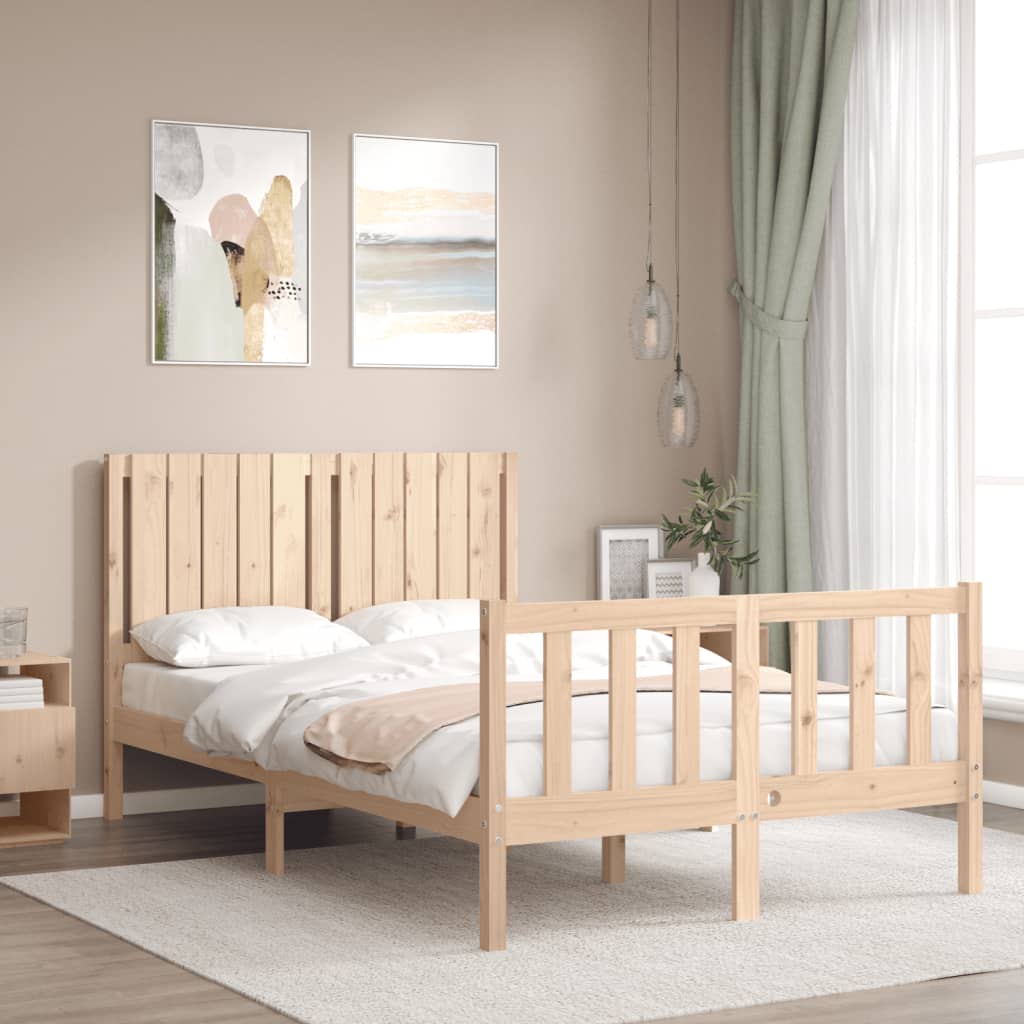 Cadre de lit sans matelas 120x200 cm bois de pin massif