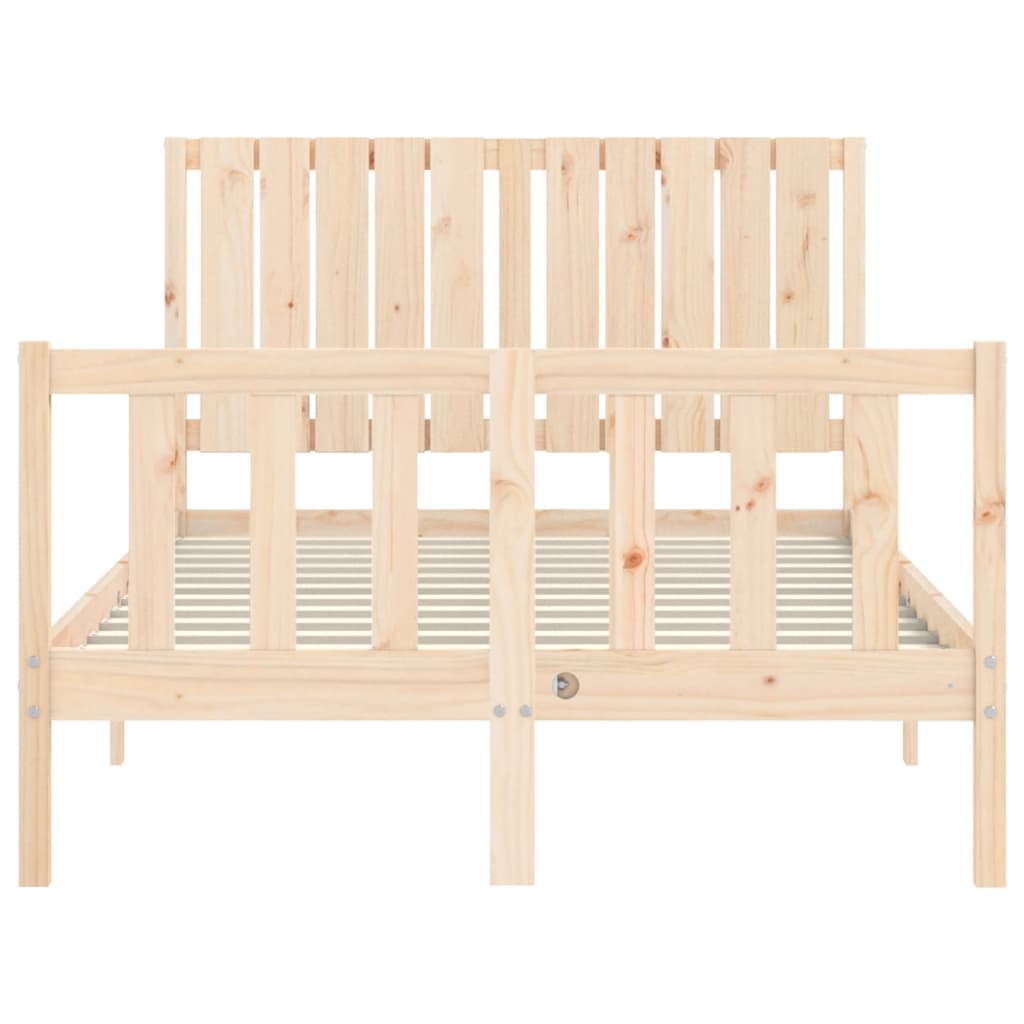 Cadre de lit sans matelas 120x200 cm bois de pin massif