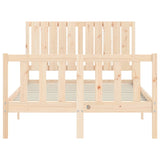 Cadre de lit sans matelas 120x200 cm bois de pin massif