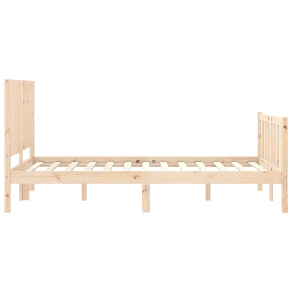 Cadre de lit sans matelas 120x200 cm bois de pin massif