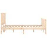 Cadre de lit sans matelas 120x200 cm bois de pin massif