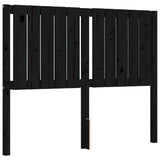 Cadre de lit sans matelas noir 120x200 cm bois de pin massif