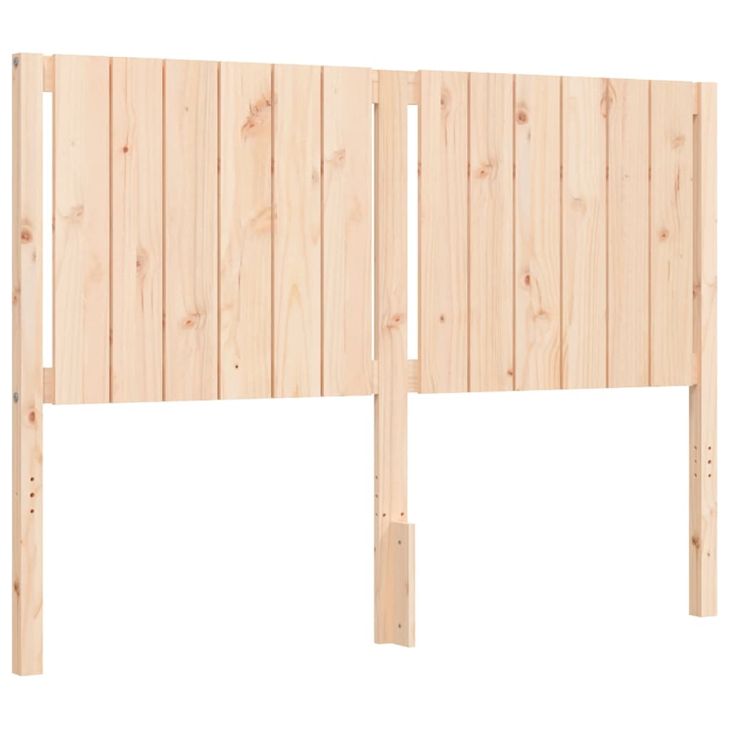 Bed frame without mattress 140x200 cm solid pine wood