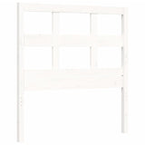 Cadre de lit sans matelas blanc bois de pin massif