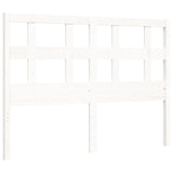 Bed frame without mattress white solid pine wood