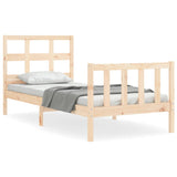 Cadre de lit sans matelas 90x200 cm bois de pin massif