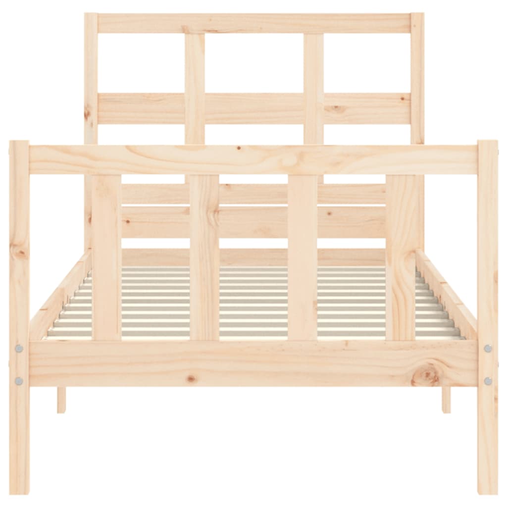 Cadre de lit sans matelas 90x200 cm bois de pin massif