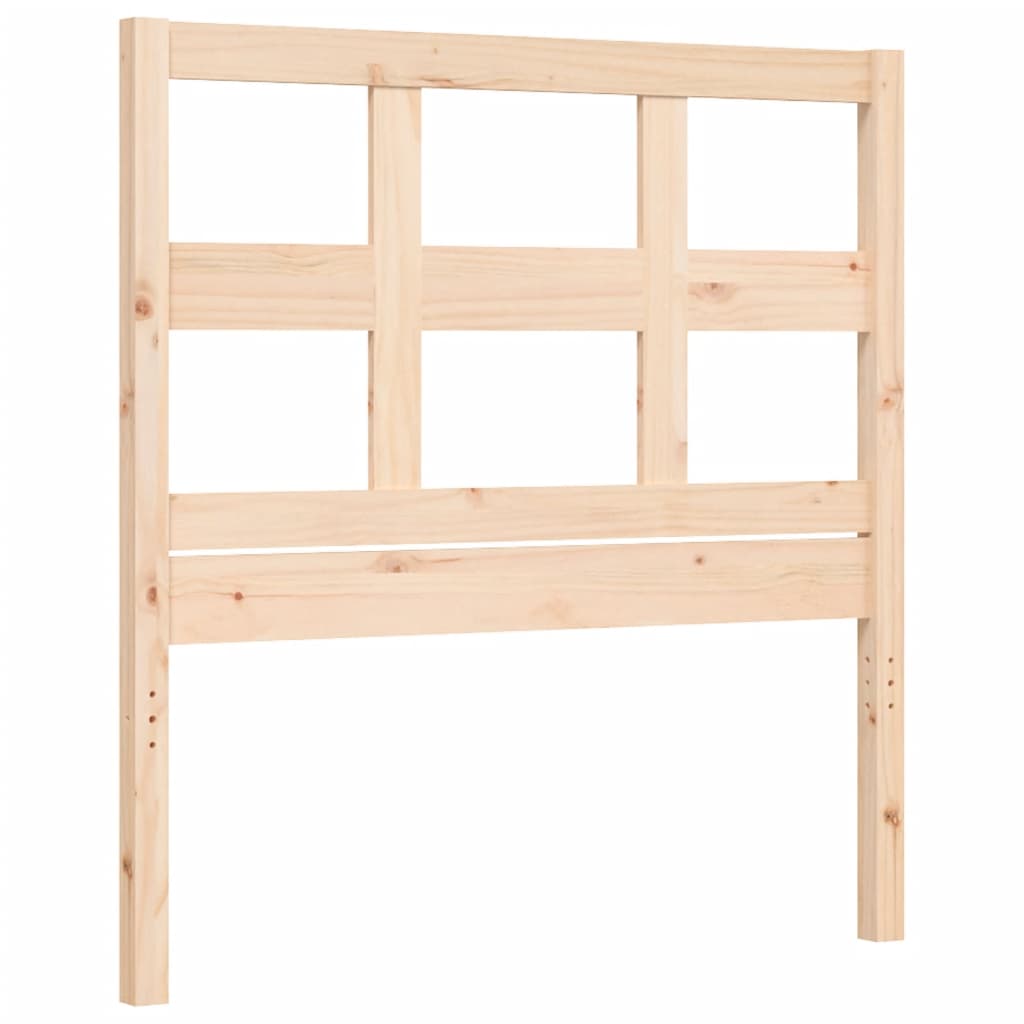 Cadre de lit sans matelas 90x200 cm bois de pin massif