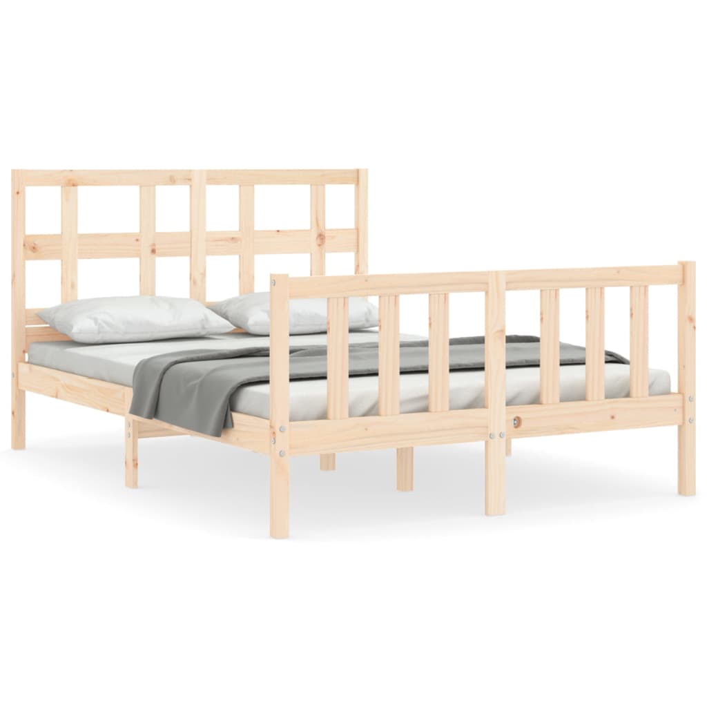 Cadre de lit sans matelas 120x200 cm bois de pin massif