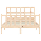 Cadre de lit sans matelas 120x200 cm bois de pin massif