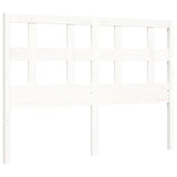 Cadre de lit sans matelas blanc 120x200 cm bois de pin massif