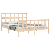 Bed frame without mattress 160x200 cm solid pine wood