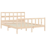 Bed frame without mattress 160x200 cm solid pine wood