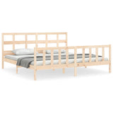 Cadre de lit sans matelas 200x200 cm bois massif de pin