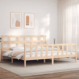 Cadre de lit sans matelas 200x200 cm bois massif de pin