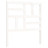 Cadre de lit sans matelas blanc bois de pin massif