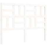 Cadre de lit sans matelas blanc bois de pin massif