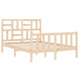 Cadre de lit sans matelas 140x190 cm bois de pin massif