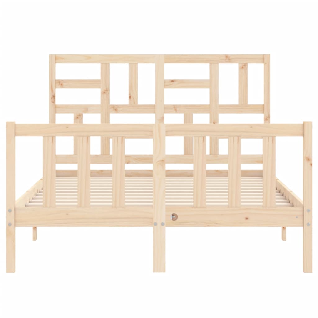 Cadre de lit sans matelas 140x190 cm bois de pin massif