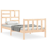 Cadre de lit sans matelas 90x200 cm bois de pin massif