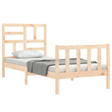 Cadre de lit sans matelas 90x200 cm bois de pin massif