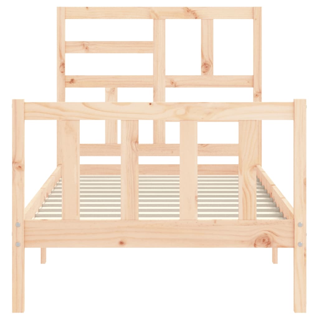 Cadre de lit sans matelas 90x200 cm bois de pin massif