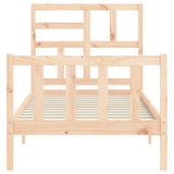 Cadre de lit sans matelas 90x200 cm bois de pin massif