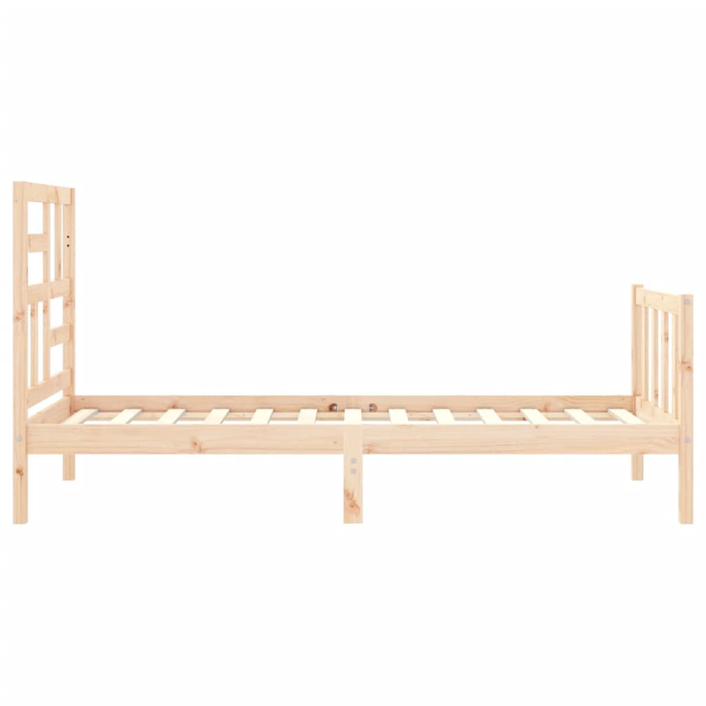 Cadre de lit sans matelas 90x200 cm bois de pin massif