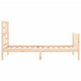 Cadre de lit sans matelas 90x200 cm bois de pin massif