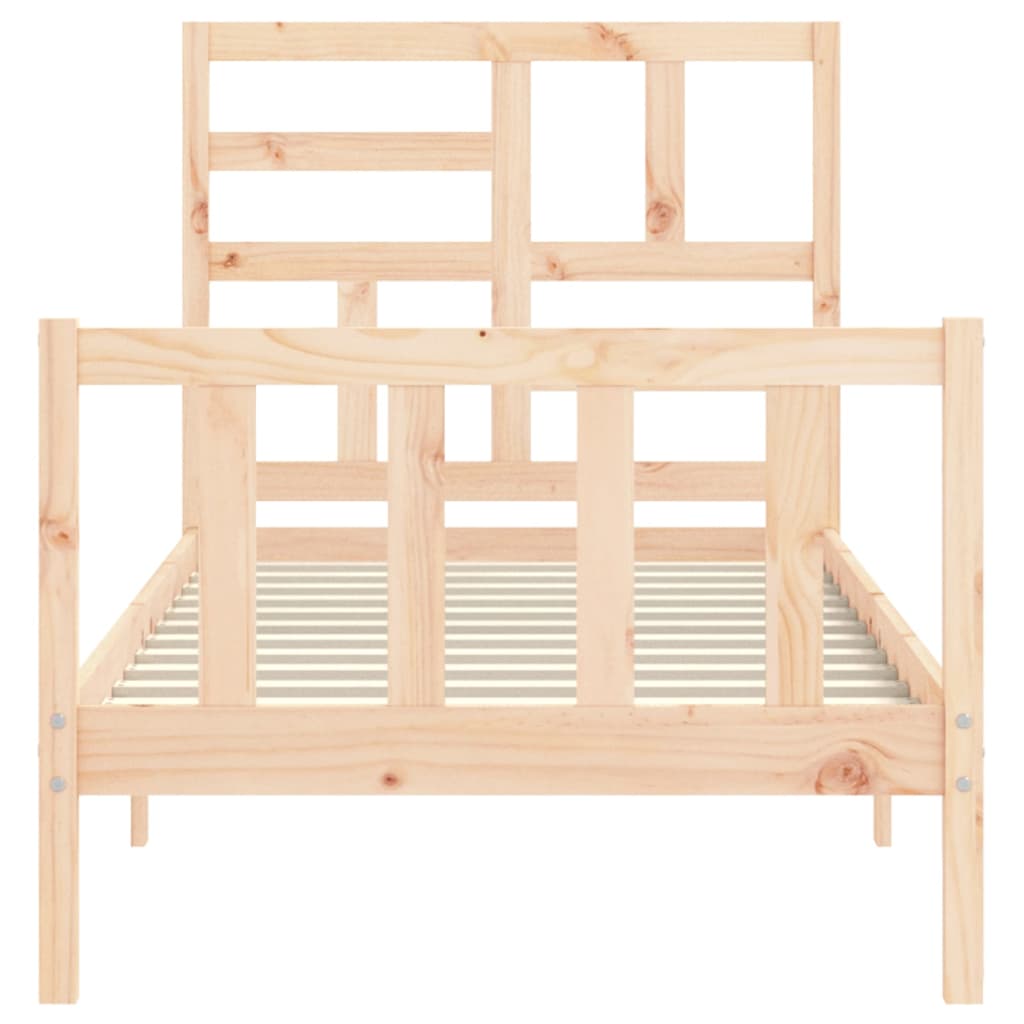 Cadre de lit sans matelas 100x200 cm bois massif de pin