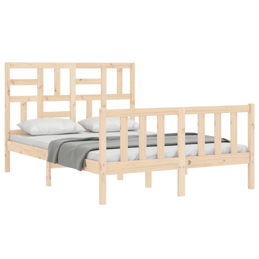 Cadre de lit sans matelas 120x200 cm bois de pin massif