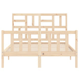 Cadre de lit sans matelas 140x200 cm bois massif de pin