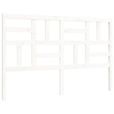 Cadre de lit sans matelas blanc bois de pin massif