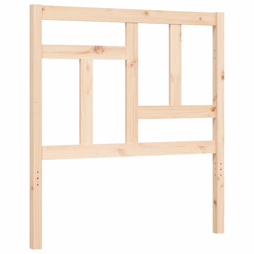 Bed frame without mattress solid pine wood