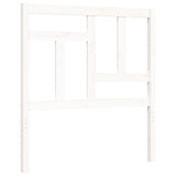 Bed frame without mattress white solid pine wood